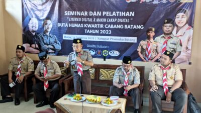 Gandeng Saka Milenial, Duta Humas dari Kwarcab Batang Adakan Seminar dan Pelatihan Digital